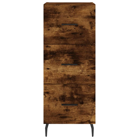 vidaXL Highboard Räuchereiche 34,5x34x180 cm Holzwerkstoff