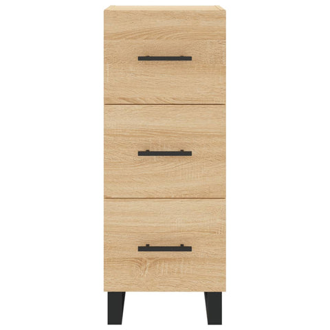 vidaXL Highboard Sonoma-Eiche 34,5x34x180 cm Holzwerkstoff