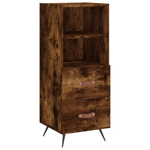 vidaXL Highboard Räuchereiche 34,5x34x180 cm Holzwerkstoff