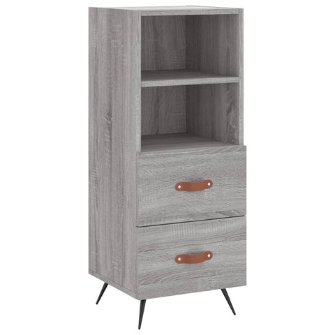 vidaXL Highboard Grau Sonoma 34,5x34x180 cm Holzwerkstoff