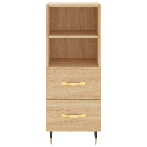 vidaXL Highboard Sonoma-Eiche 34,5x34x180 cm Holzwerkstoff