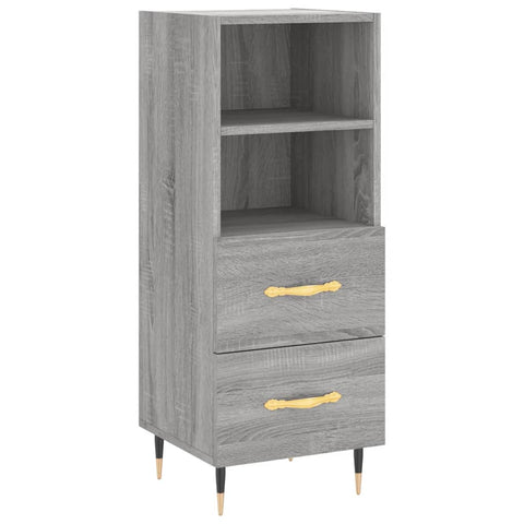 vidaXL Highboard Grau Sonoma 34,5x34x180 cm Holzwerkstoff