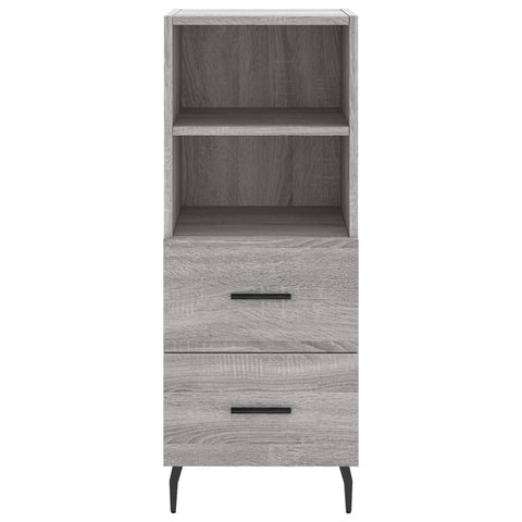 vidaXL Highboard Grau Sonoma 34,5x34x180 cm Holzwerkstoff