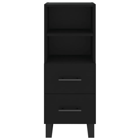 vidaXL Highboard Schwarz 34,5x34x180 cm Holzwerkstoff