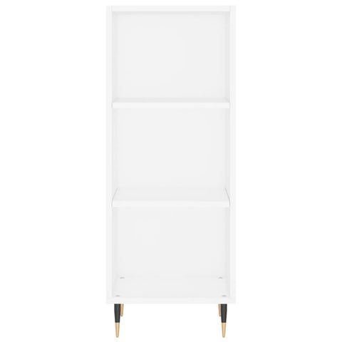 vidaXL Highboard Hochglanz-Weiß 34,5x32,5x180 cm Holzwerkstoff