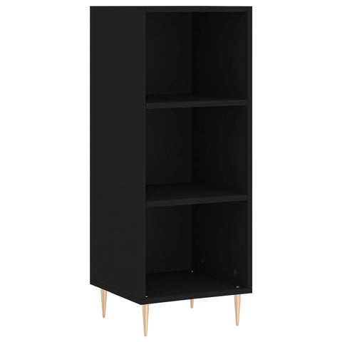 vidaXL Highboard Schwarz 34,5x32,5x180 cm Holzwerkstoff