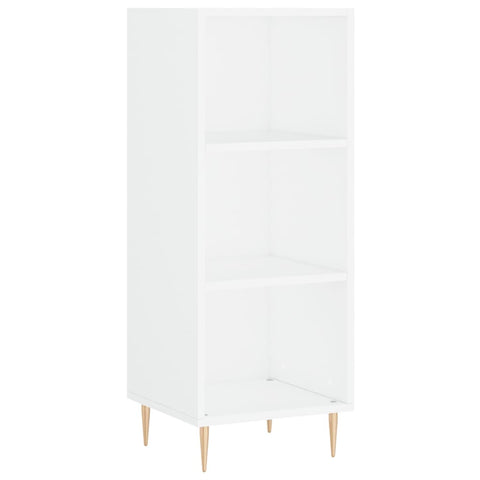 vidaXL Highboard Hochglanz-Weiß 34,5x32,5x180 cm Holzwerkstoff