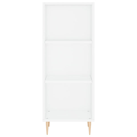 vidaXL Highboard Hochglanz-Weiß 34,5x32,5x180 cm Holzwerkstoff