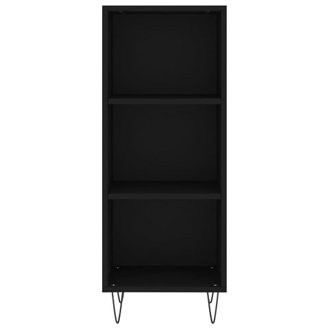 vidaXL Highboard Schwarz 34,5x32,5x180 cm Holzwerkstoff