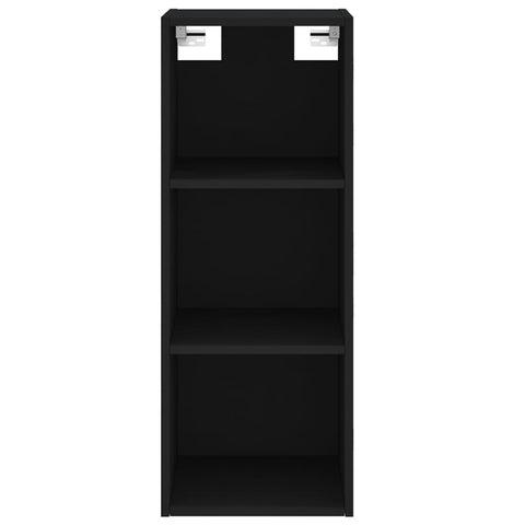 vidaXL Highboard Schwarz 34,5x32,5x180 cm Holzwerkstoff