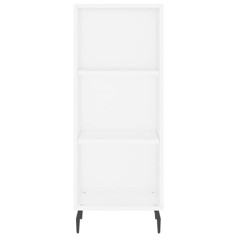 vidaXL Highboard Hochglanz-Weiß 34,5x32,5x180 cm Holzwerkstoff