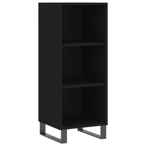 vidaXL Highboard Schwarz 34,5x32,5x180 cm Holzwerkstoff