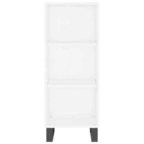 vidaXL Highboard Hochglanz-Weiß 34,5x32,5x180 cm Holzwerkstoff