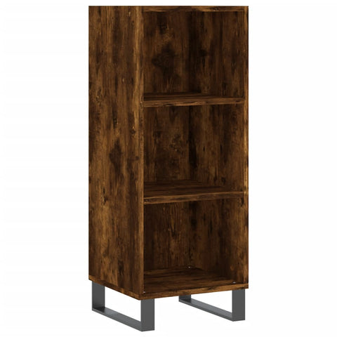 vidaXL Highboard Räuchereiche 34,5x32,5x180 cm Holzwerkstoff