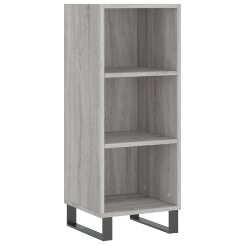 Highboard Grau Sonoma 34,5x32,5x180 cm Holzwerkstoff