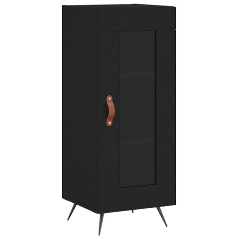 vidaXL Highboard Schwarz 34,5x34x180 cm Holzwerkstoff