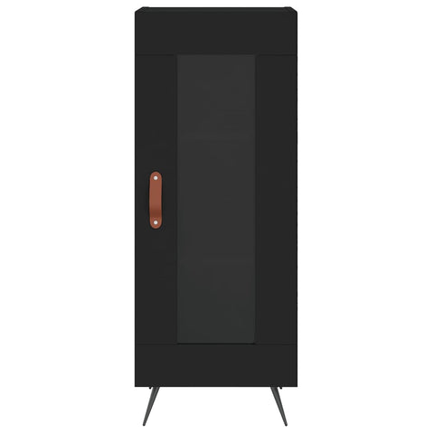 vidaXL Highboard Schwarz 34,5x34x180 cm Holzwerkstoff