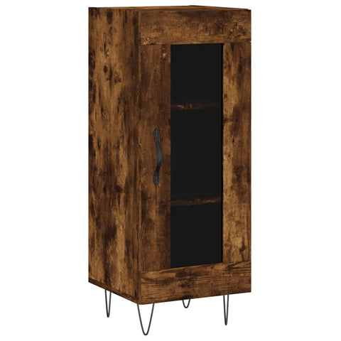 vidaXL Highboard Räuchereiche 34,5x34x180 cm Holzwerkstoff