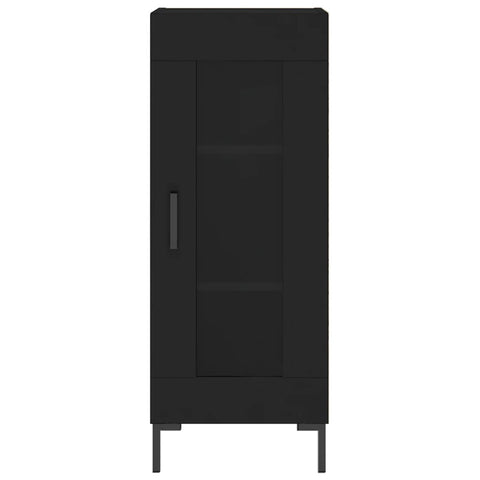 Highboard Schwarz 34,5x34x180 cm Holzwerkstoff