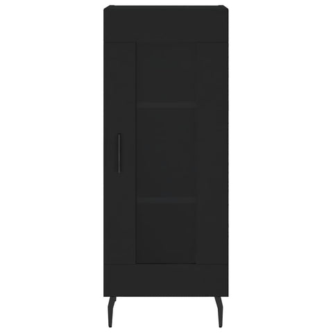 Highboard Schwarz 34,5x34x180 cm Holzwerkstoff