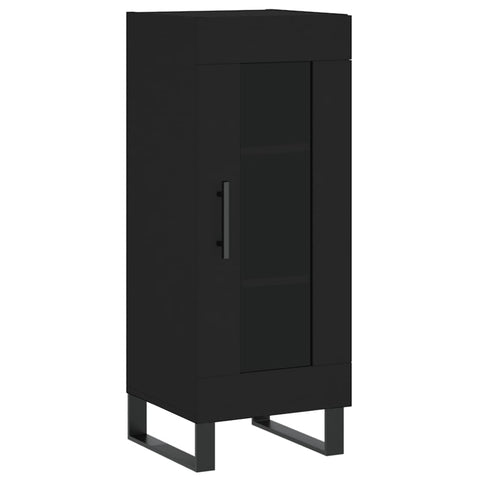 vidaXL Highboard Schwarz 34,5x34x180 cm Holzwerkstoff