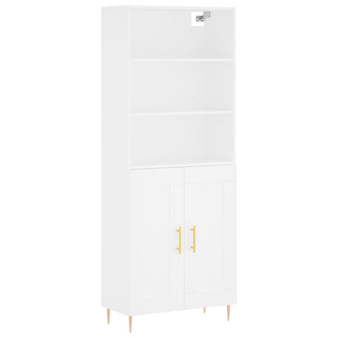 vidaXL Highboard Weiß 69,5x34x180 cm Holzwerkstoff