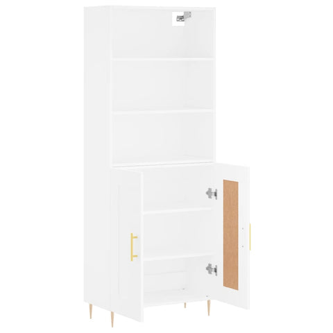 vidaXL Highboard Weiß 69,5x34x180 cm Holzwerkstoff