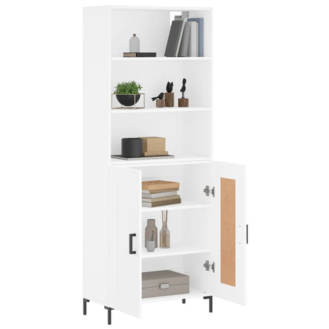 vidaXL Highboard Weiß 69,5x34x180 cm Holzwerkstoff