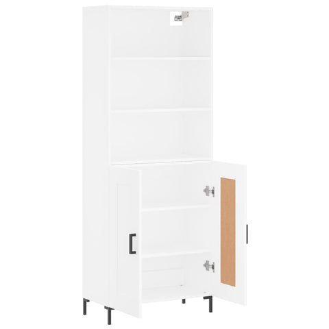 vidaXL Highboard Weiß 69,5x34x180 cm Holzwerkstoff