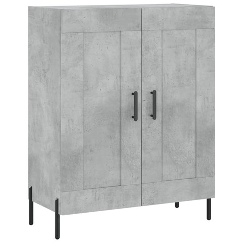 vidaXL Highboard Betongrau 69,5x34x180 cm Holzwerkstoff