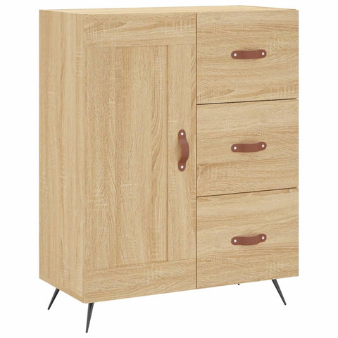 Highboard Sonoma-Eiche 69,5x34x180 cm Holzwerkstoff