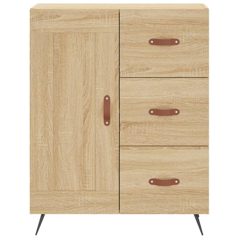 Highboard Sonoma-Eiche 69,5x34x180 cm Holzwerkstoff