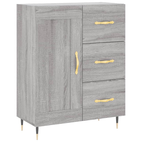 vidaXL Highboard Grau Sonoma 69,5x34x180 cm Holzwerkstoff