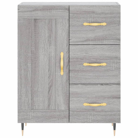 vidaXL Highboard Grau Sonoma 69,5x34x180 cm Holzwerkstoff