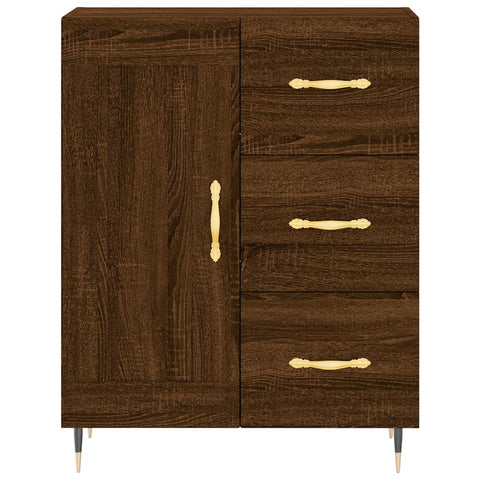 vidaXL Highboard Braun Eichen-Optik 69,5x34x180 cm Holzwerkstoff