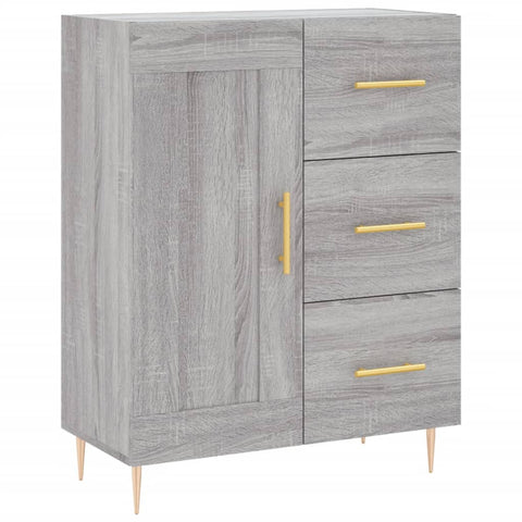 vidaXL Highboard Grau Sonoma 69,5x34x180 cm Holzwerkstoff