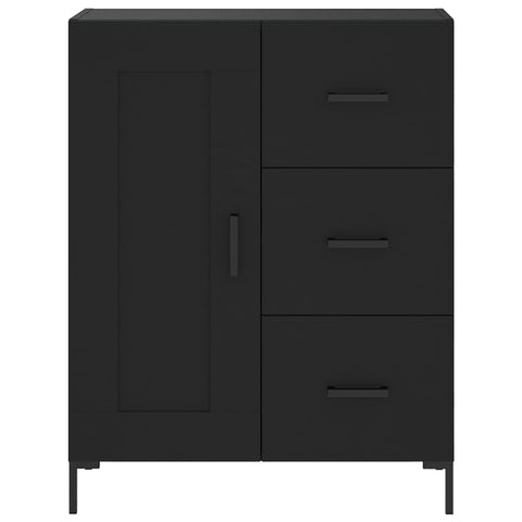 vidaXL Highboard Schwarz 69,5x34x180 cm Holzwerkstoff