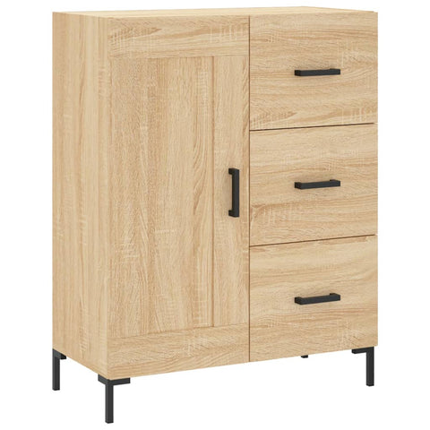 Highboard Sonoma-Eiche 69,5x34x180 cm Holzwerkstoff