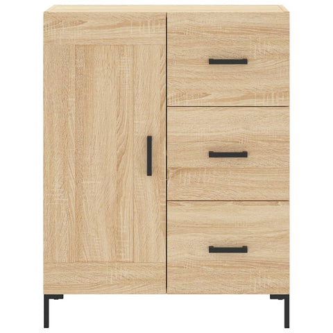 Highboard Sonoma-Eiche 69,5x34x180 cm Holzwerkstoff