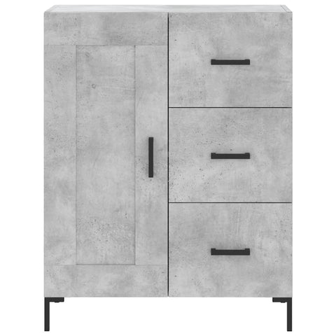 vidaXL Highboard Betongrau 69,5x34x180 cm Holzwerkstoff