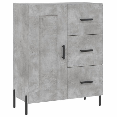 vidaXL Highboard Betongrau 69,5x34x180 cm Holzwerkstoff