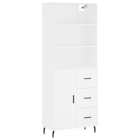 vidaXL Highboard Weiß 69,5x34x180 cm Holzwerkstoff