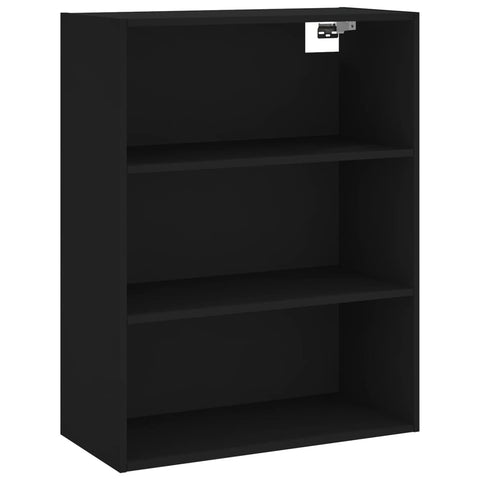 vidaXL Highboard Schwarz 69,5x34x180 cm Holzwerkstoff