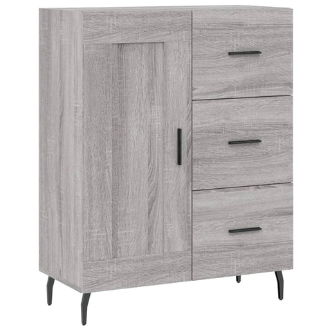 vidaXL Highboard Grau Sonoma 69,5x34x180 cm Holzwerkstoff