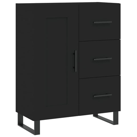 vidaXL Highboard Schwarz 69,5x34x180 cm Holzwerkstoff