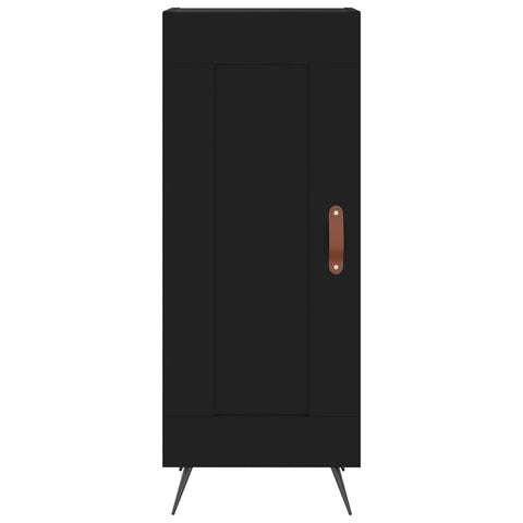 vidaXL Highboard Schwarz 34,5x34x180 cm Holzwerkstoff