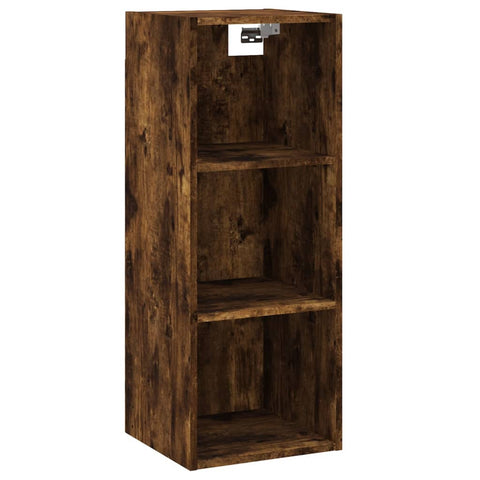 vidaXL Highboard Räuchereiche 34,5x34x180 cm Holzwerkstoff