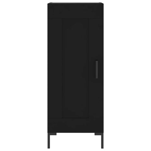 vidaXL Highboard Schwarz 34,5x34x180 cm Holzwerkstoff