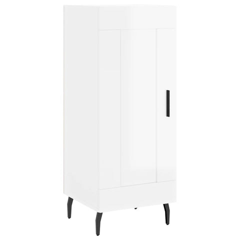 vidaXL Highboard Hochglanz-Weiß 34,5x34x180 cm Holzwerkstoff