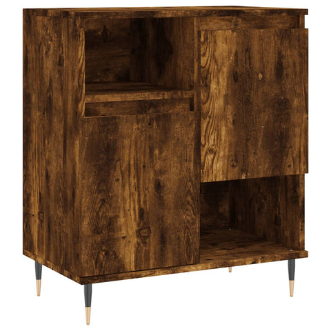 vidaXL Sideboards 2 Stk. Räuchereiche Holzwerkstoff